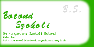 botond szokoli business card